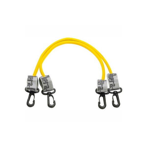 Fabrication Enterprises Thera-Band Exercise Station Accessory, 12" Yellow Tubing with Connectors, 1 Pair 10-1577 - main